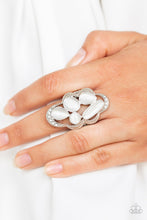 Load image into Gallery viewer, Cherished Collection White Cat&#39;s Eye Ring Paparazzi Accessories