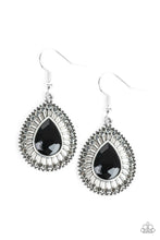 Load image into Gallery viewer, Limo Service Black Rhinestone Earrings Paparazzi Accessories
