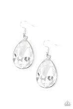 Load image into Gallery viewer, Limo Ride White Earring Paparazzi Accessories
