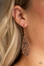 Load image into Gallery viewer, Greenhouse Goddess Copper Earrings Paparazzi Accessories
