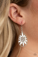 Load image into Gallery viewer, Floral Morals White Earring Paparazzi Accessories