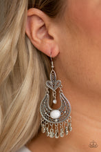 Load image into Gallery viewer, Fiesta Flair White Earring Paparazzi Accessories