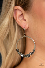 Load image into Gallery viewer, Legendary Luminescence Silver Rhinestone Earring Paparazzi Accessories