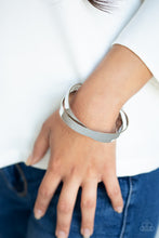 Load image into Gallery viewer, Haven't Sheen Nothing Yet Silver Cuff Bracelet Paparazzi Accessories