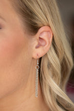 Load image into Gallery viewer, Empirical Elegance Silver Rhinestone Necklace Paparazzi Accessories