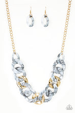 Load image into Gallery viewer, I Have a Haute Date White Acrylic Necklace Paparazzi Accessories