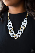 Load image into Gallery viewer, I Have a Haute Date White Acrylic Necklace Paparazzi Accessories