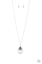 Load image into Gallery viewer, Teardrop Drama Purple Necklace Paparazzi Accessories