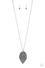 Load image into Gallery viewer, Natural Re-Leaf Black Gunmetal Necklace Paparazzi Accessories