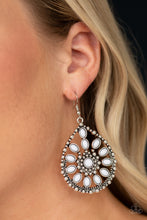 Load image into Gallery viewer, Free To Roam - White Earrings Paparazzi Accessories