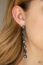 Load image into Gallery viewer, Dazzling Debonair Black Earring Paparazzi Accessories