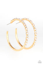 Load image into Gallery viewer, A Sweeping Success Gold Hoop Earring Paparazzi Accessories
