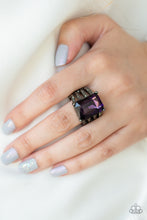 Load image into Gallery viewer, Expect Heavy REIGN Purple Ring Paparazzi Accessories