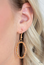 Load image into Gallery viewer, Bend OVAL Backwards - Gold Necklace Paparazzi Accessories