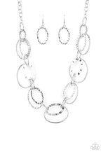 Load image into Gallery viewer, Bend OVAL Backwards - Silver Necklace Paparazzi Accessories