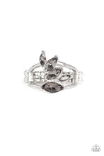 Load image into Gallery viewer, Rhinestone Stunner Silver Rhinestone Ring Paparazzi Accessories