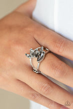 Load image into Gallery viewer, Rhinestone Stunner Silver Rhinestone Ring Paparazzi Accessories