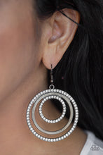 Load image into Gallery viewer, Rippling Refinement Black Gunmetal Earring Paparazzi Accessories