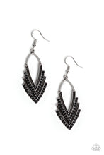 Load image into Gallery viewer, Tour de Force Black Earring Paparazzi Accessories