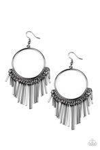Load image into Gallery viewer, SOL Food Black Gunmetal Earring Paparazzi Accessories