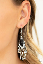 Load image into Gallery viewer, Bling Bliss Black Earrings Paparazzi Accessories