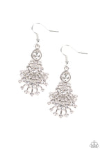 Load image into Gallery viewer, Wheres The Limo White Earring Paparazzi Accessories