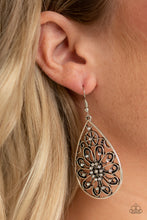 Load image into Gallery viewer, Flowering Finery White Earring Paparazzi Accessories