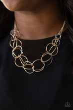 Load image into Gallery viewer, Space Walk - Rose Gold Necklace Paparazzi Accessories