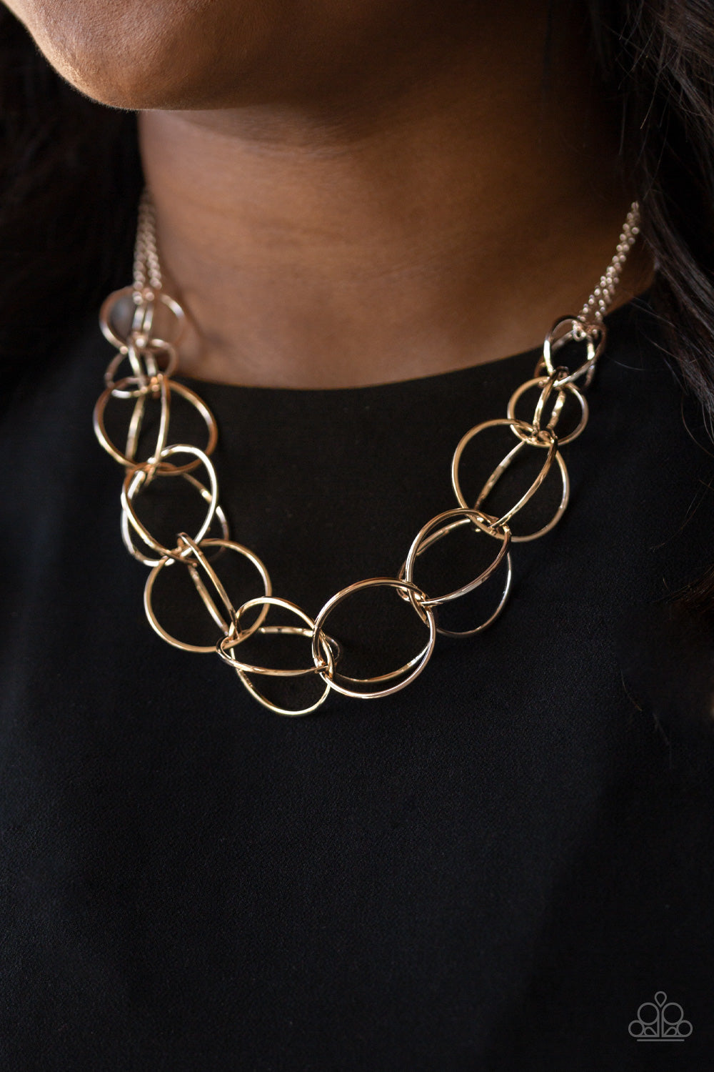 Space Walk - Rose Gold Necklace Paparazzi Accessories