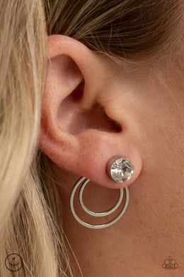 Word Gets Around White Jacket Earring Paparazzi Accessories