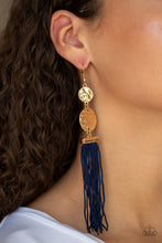 Load image into Gallery viewer, Lotus Gardens Blue Earring Paparazzi Accessories