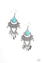 Load image into Gallery viewer, Vintage Vagabond Blue Earring Paparazzi Accessories