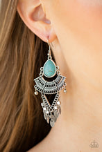 Load image into Gallery viewer, Vintage Vagabond Blue Earring Paparazzi Accessories