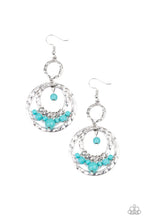 Load image into Gallery viewer, Rio Rustic Blue Earring Paparazzi Accessories
