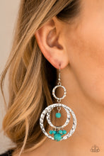 Load image into Gallery viewer, Rio Rustic Blue Earring Paparazzi Accessories