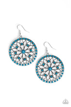Load image into Gallery viewer, Merry Mandalas Blue Earring Paparazzi Accessories