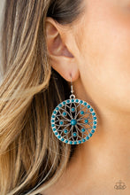 Load image into Gallery viewer, Merry Mandalas Blue Earring Paparazzi Accessories