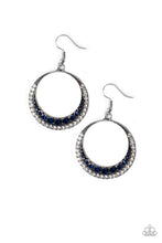 Load image into Gallery viewer, Demanding Dazzle Blue Earring Paparazzi Accessories