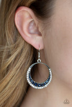 Load image into Gallery viewer, Demanding Dazzle Blue Earring Paparazzi Accessories