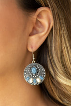 Load image into Gallery viewer, Sandstone Paradise - Blue Earrings Paparazzi Accessories