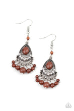 Load image into Gallery viewer, Floating On HEIR Brown Earring Paparazzi Accessories