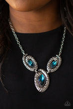 Load image into Gallery viewer, Metro Mystique Blue Necklace Paparazzi Accessories