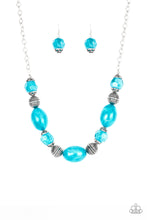 Load image into Gallery viewer, Ice Melt Blue Necklace Paparazzi Accessories