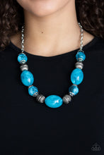 Load image into Gallery viewer, Ice Melt Blue Necklace Paparazzi Accessories