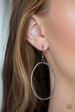 Load image into Gallery viewer, Move On Oval! Black Gunmetal Necklace Paparazzi Accessories