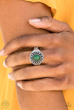Load image into Gallery viewer, Please and Thank You Green Ring Paparazzi Accessories