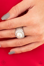 Load image into Gallery viewer, Wall Street Whimsical White Pearl Ring Paparazzi Accessories