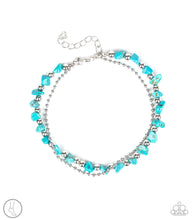 Load image into Gallery viewer, Beach Expedition Blue Anklet Paparazzi Accessories