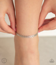 Load image into Gallery viewer, West Coast Goddess Silver Anklet Paparazzi Accessories