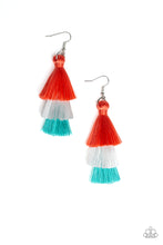 Load image into Gallery viewer, Hold On To Your Tassel Orange Fringe Earring Paparazzi Accessories